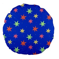 Background Star Darling Galaxy Large 18  Premium Flano Round Cushions