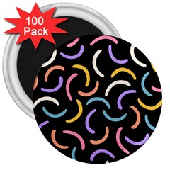 Abstract Pattern Wallpaper 3  Magnets (100 Pack)