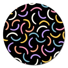 Abstract Pattern Wallpaper Magnet 5  (round)
