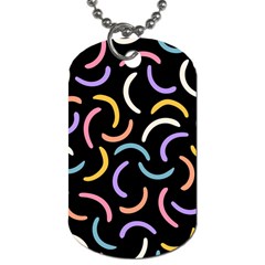 Abstract Pattern Wallpaper Dog Tag (two Sides)