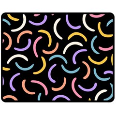 Abstract Pattern Wallpaper Two Sides Fleece Blanket (medium)