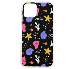 Sea Shells Pattern Wallpaper Fish Iphone 12 Pro Max Tpu Uv Print Case