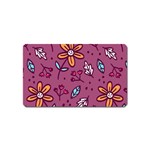 Flowers Petals Leaves Foliage Magnet (Name Card) Front