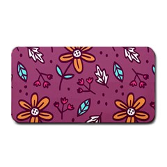 Flowers Petals Leaves Foliage Medium Bar Mat