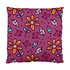 Flowers Petals Leaves Foliage Standard Cushion Case (two Sides)