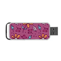 Flowers Petals Leaves Foliage Portable Usb Flash (two Sides)