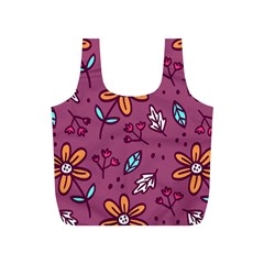 Flowers Petals Leaves Foliage Full Print Recycle Bag (s)