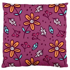 Flowers Petals Leaves Foliage 16  Baby Flannel Cushion Case (two Sides)