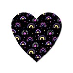 Wallpaper Pattern Rainbow Heart Magnet Front