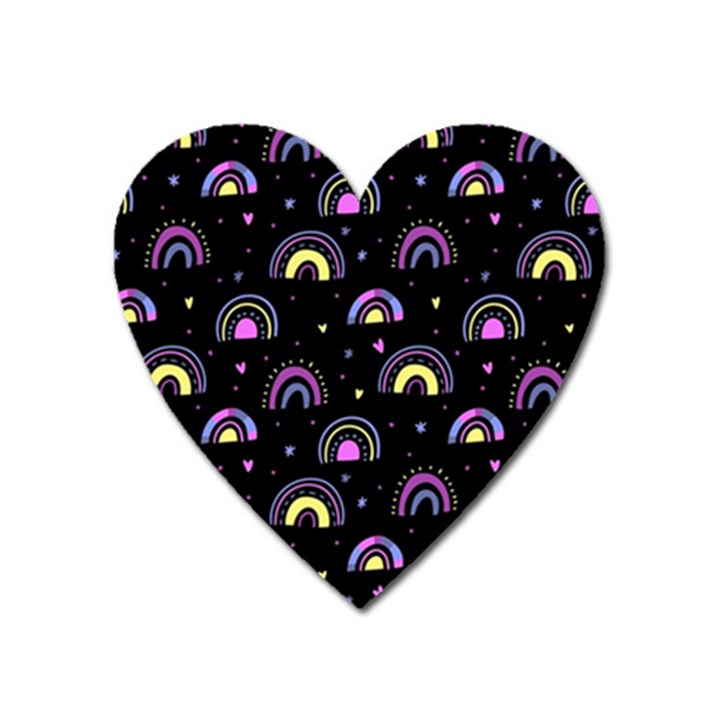 Wallpaper Pattern Rainbow Heart Magnet