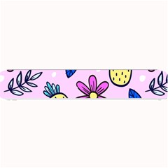 Flowers Petals Pineapples Fruit Small Bar Mat