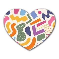 Abstract Pattern Background Heart Mousepad