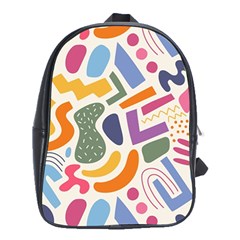 Abstract Pattern Background School Bag (xl)