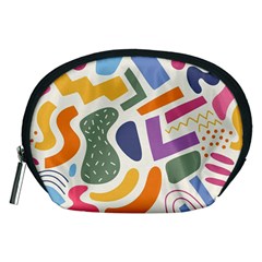 Abstract Pattern Background Accessory Pouch (medium)