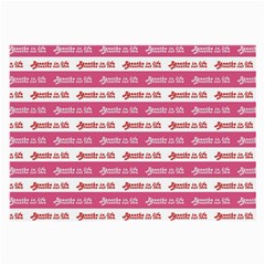 Breathe In Life, Breathe Out Love Text Motif Pattern Large Glasses Cloth