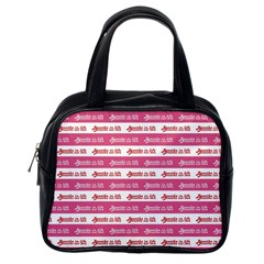 Breathe In Life, Breathe Out Love Text Motif Pattern Classic Handbag (one Side) by dflcprintsclothing