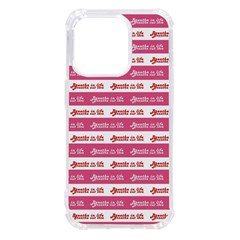 Breathe In Life, Breathe Out Love Text Motif Pattern Iphone 14 Pro Tpu Uv Print Case by dflcprintsclothing