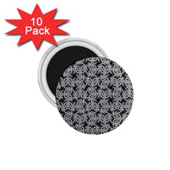 Ethnic Symbols Motif Black And White Pattern 1 75  Magnets (10 Pack)  by dflcprintsclothing