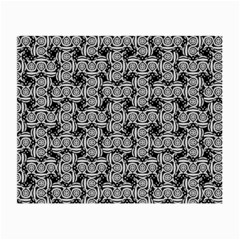 Ethnic Symbols Motif Black And White Pattern Small Glasses Cloth (2 Sides) by dflcprintsclothing