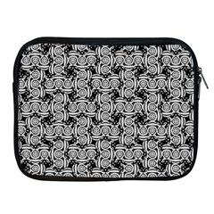 Ethnic Symbols Motif Black And White Pattern Apple Ipad 2/3/4 Zipper Cases