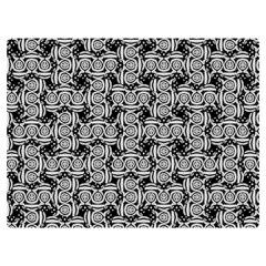 Ethnic Symbols Motif Black And White Pattern Two Sides Premium Plush Fleece Blanket (baby Size) by dflcprintsclothing