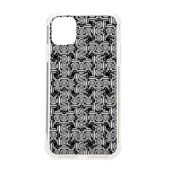 Ethnic Symbols Motif Black And White Pattern Iphone 11 Tpu Uv Print Case by dflcprintsclothing