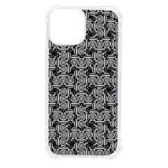 Ethnic Symbols Motif Black And White Pattern Iphone 13 Mini Tpu Uv Print Case by dflcprintsclothing