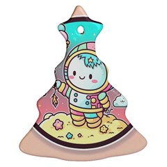 Boy Astronaut Cotton Candy Childhood Fantasy Tale Literature Planet Universe Kawaii Nature Cute Clou Ornament (christmas Tree) 