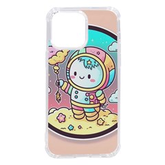 Boy Astronaut Cotton Candy Childhood Fantasy Tale Literature Planet Universe Kawaii Nature Cute Clou Iphone 14 Pro Max Tpu Uv Print Case