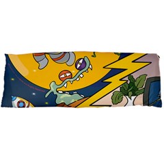 Astronaut Moon Monsters Spaceship Universe Space Cosmos Body Pillow Case Dakimakura (two Sides)