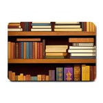 Book Nook Books Bookshelves Comfortable Cozy Literature Library Study Reading Room Fiction Entertain Small Doormat 24 x16  Door Mat