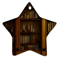 Books Book Shelf Shelves Knowledge Book Cover Gothic Old Ornate Library Ornament (star)