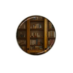 Books Book Shelf Shelves Knowledge Book Cover Gothic Old Ornate Library Hat Clip Ball Marker (10 Pack)