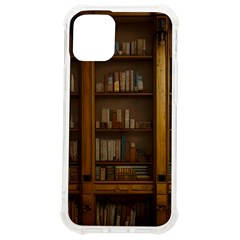 Books Book Shelf Shelves Knowledge Book Cover Gothic Old Ornate Library Iphone 12 Mini Tpu Uv Print Case	