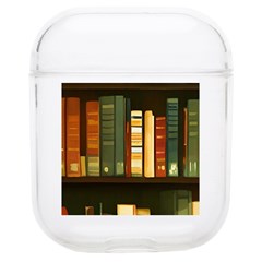 Books Bookshelves Library Fantasy Apothecary Book Nook Literature Study Soft Tpu Airpods 1/2 Case by Grandong