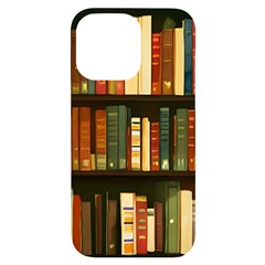 Books Bookshelves Library Fantasy Apothecary Book Nook Literature Study Iphone 14 Pro Max Black Uv Print Case by Grandong