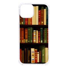 Books Bookshelves Library Fantasy Apothecary Book Nook Literature Study Iphone 13 Tpu Uv Print Case by Grandong