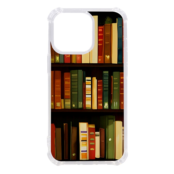 Books Bookshelves Library Fantasy Apothecary Book Nook Literature Study iPhone 13 Pro TPU UV Print Case