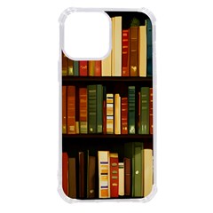 Books Bookshelves Library Fantasy Apothecary Book Nook Literature Study Iphone 13 Pro Max Tpu Uv Print Case by Grandong