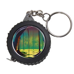 Nature Swamp Water Sunset Spooky Night Reflections Bayou Lake Measuring Tape by Grandong