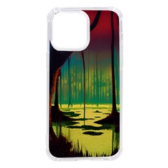 Nature Swamp Water Sunset Spooky Night Reflections Bayou Lake Iphone 14 Pro Max Tpu Uv Print Case by Grandong