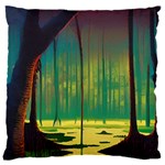 Nature Swamp Water Sunset Spooky Night Reflections Bayou Lake 16  Baby Flannel Cushion Case (Two Sides) Front