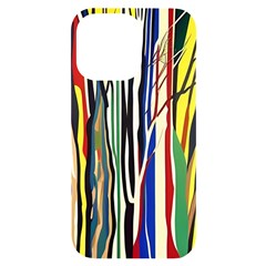 Abstract Trees Colorful Artwork Woods Forest Nature Artistic Iphone 14 Pro Max Black Uv Print Case by Grandong