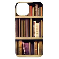 Books Bookshelves Office Fantasy Background Artwork Book Cover Apothecary Book Nook Literature Libra Iphone 14 Black Uv Print Case by Grandong