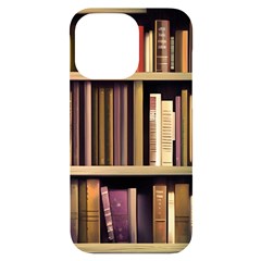Books Bookshelves Office Fantasy Background Artwork Book Cover Apothecary Book Nook Literature Libra Iphone 14 Pro Max Black Uv Print Case by Grandong