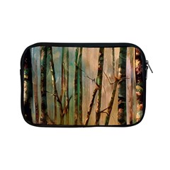 Woodland Woods Forest Trees Nature Outdoors Mist Moon Background Artwork Book Apple Ipad Mini Zipper Cases by Grandong