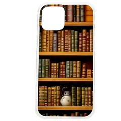 Room Interior Library Books Bookshelves Reading Literature Study Fiction Old Manor Book Nook Reading Iphone 12 Pro Max Tpu Uv Print Case by Grandong