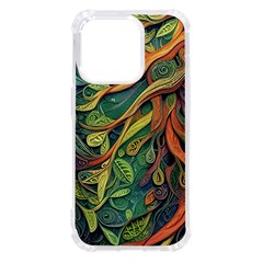 Outdoors Night Setting Scene Forest Woods Light Moonlight Nature Wilderness Leaves Branches Abstract Iphone 14 Pro Tpu Uv Print Case by Grandong