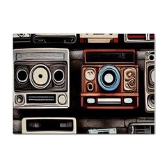 Retro Cameras Old Vintage Antique Technology Wallpaper Retrospective Sticker A4 (100 Pack) by Grandong