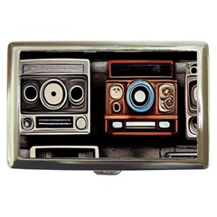 Retro Cameras Old Vintage Antique Technology Wallpaper Retrospective Cigarette Money Case